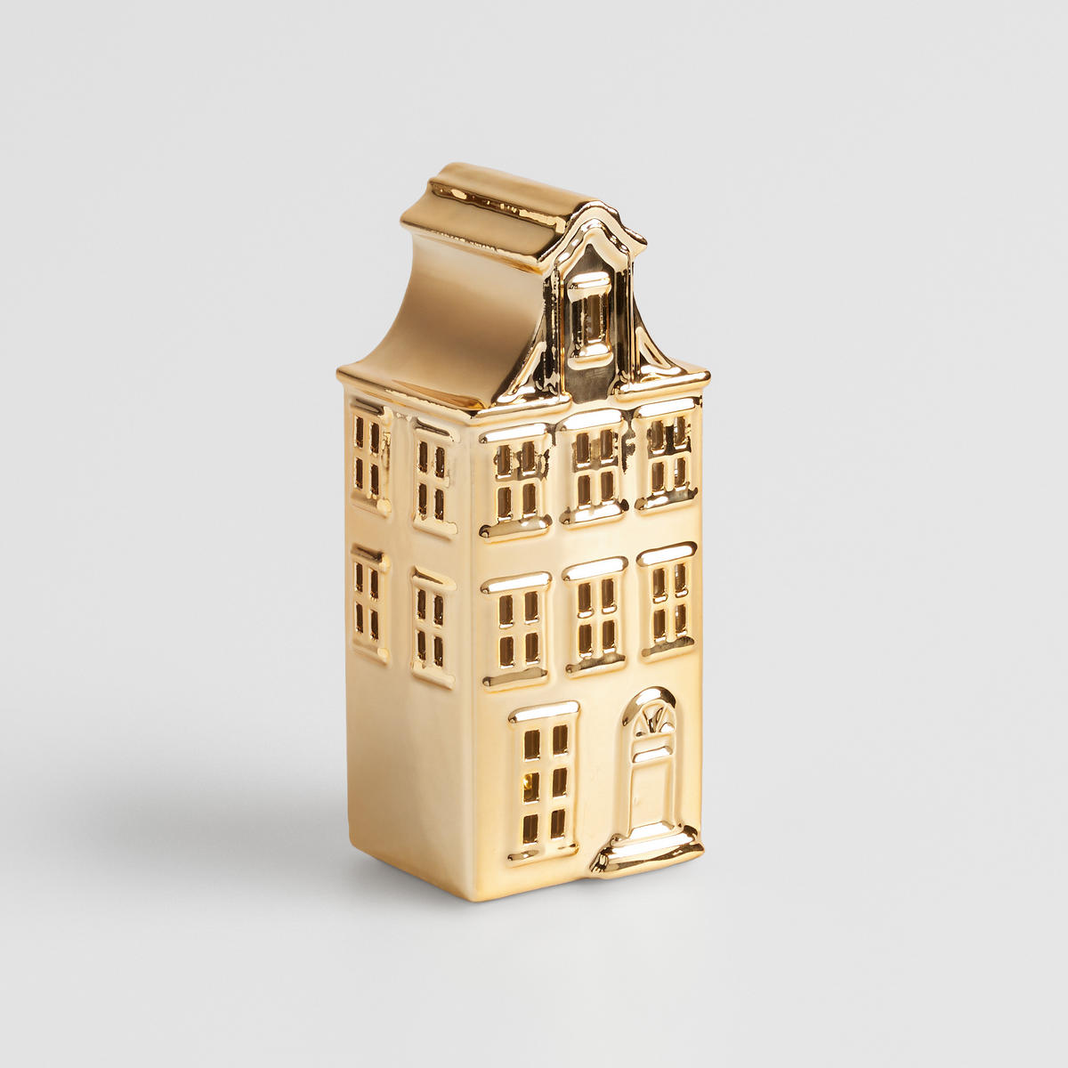 LEDFIGUR Tarak, Gold, 20 x 7 x 8.5 cm, Dekorative Weihnachtsdeko - Goldfarben, Keramik (7/20/8.5cm) - home&you