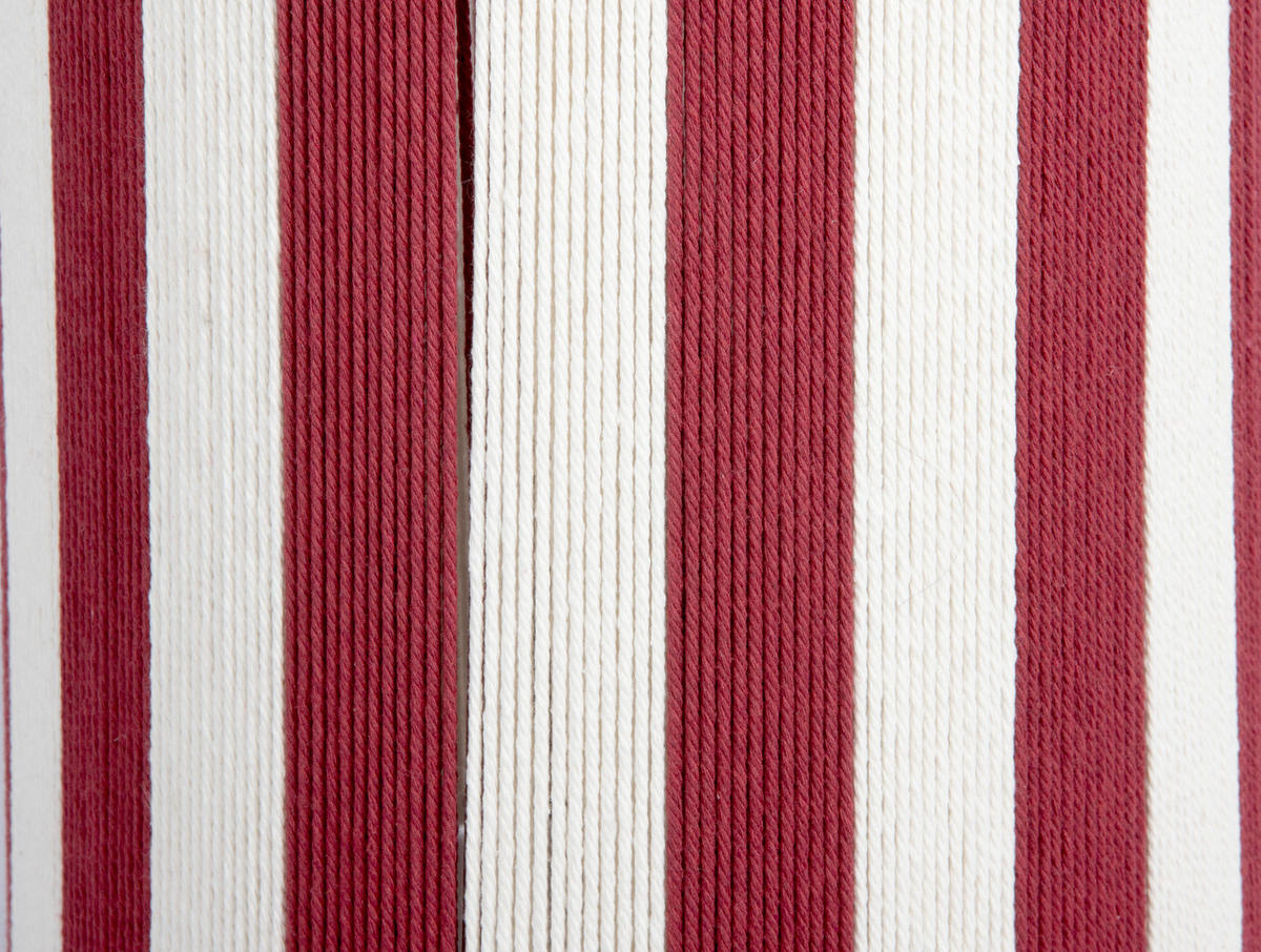 STEHLAMPE Vienna Stripes - Rot/Creme - 106 cm - Rot, Textil (28/28/106cm) - Leitmotiv