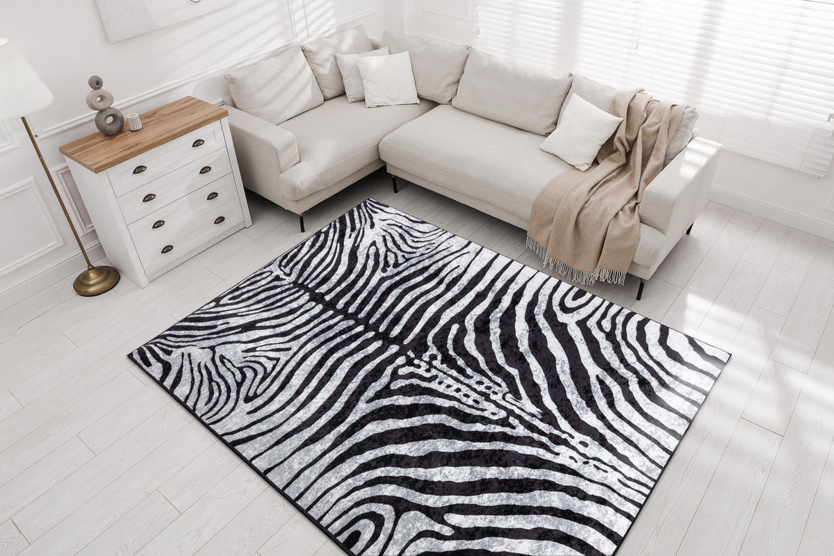 TEPPICH Miro 160/220 cm - Schwarz, Textil (160/220cm) - rugsX