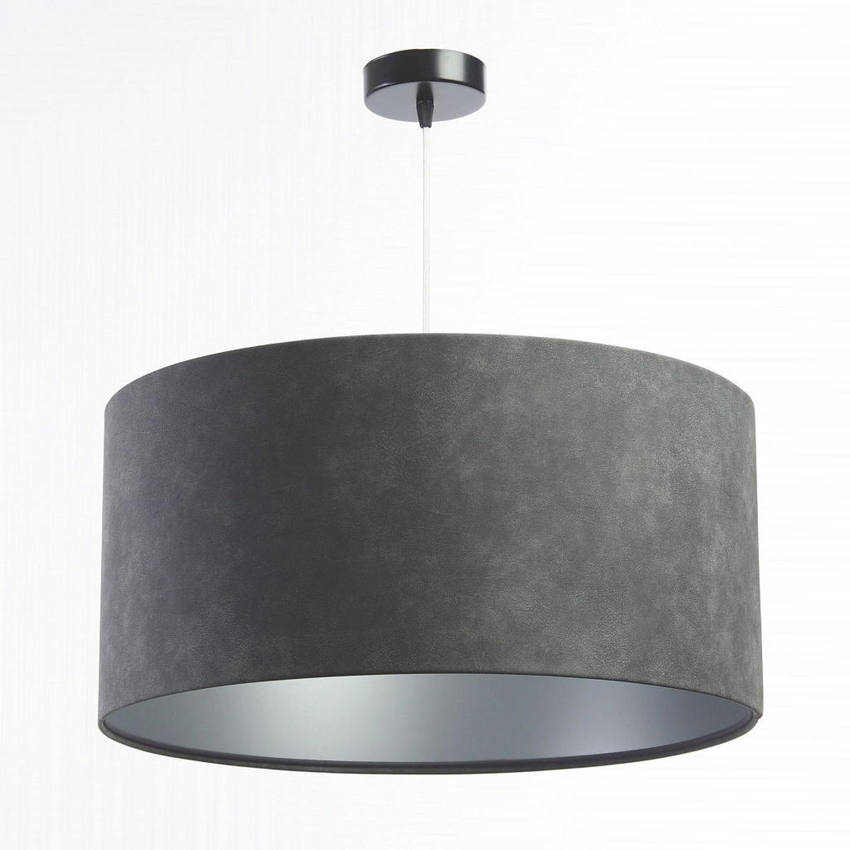 HÄNGELEUCHTE Grau 50/25 cm - Silberfarben/Grau, Kunststoff (50/0.8/25cm) - ONZENO