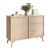 KOMMODE ALOE KSZD106 mit Schubladen Sandbeige - Beige, Holzwerkstoff (106/80/38cm) - Lookway