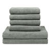 HANDTÜCHER SET, 6er-Set, 50x100 cm + 70x140 cm, 100% Baumwolle, Grau - Hellgrau, Textil (50/100cm) - Zollner