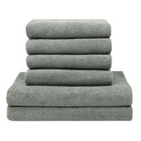 HANDTÜCHER SET, 6er-Set, 50x100 cm + 70x140 cm, 100% Baumwolle, Grau - Hellgrau, Textil (50/100cm) - Zollner