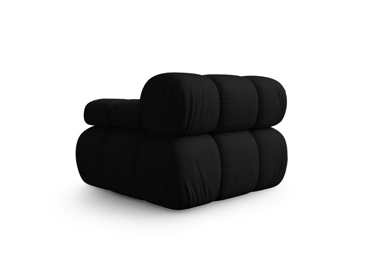 MODUL rechts Bellis aus 3D-Stoff schwarz - Schwarz, Textil (94/70/94cm) - Micadoni