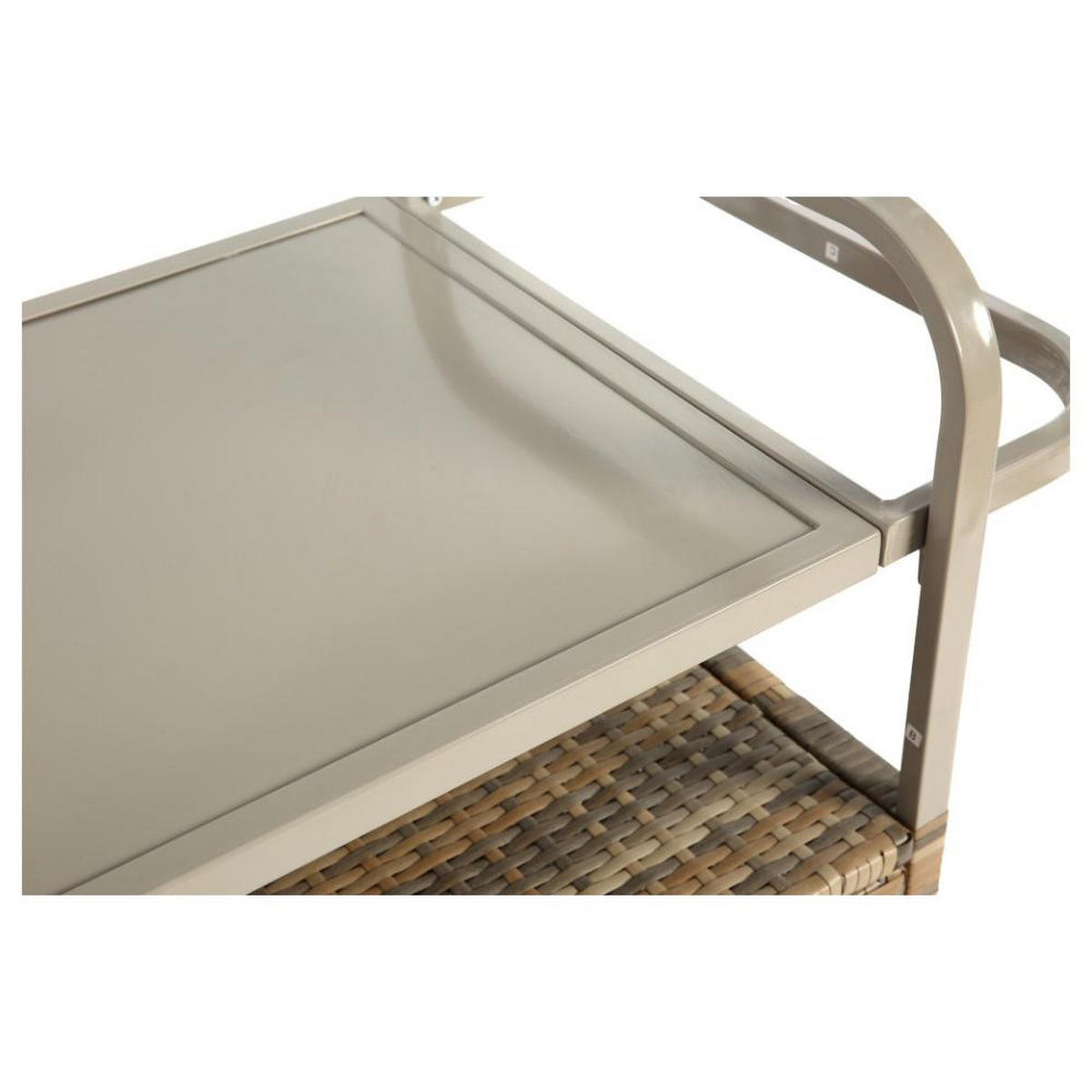 SERVIERWAGEN Küchenwagen,Outdoor Kücheninsel,Ratten,Beige - Beige, Metall (131/78/50cm) - LVHOM
