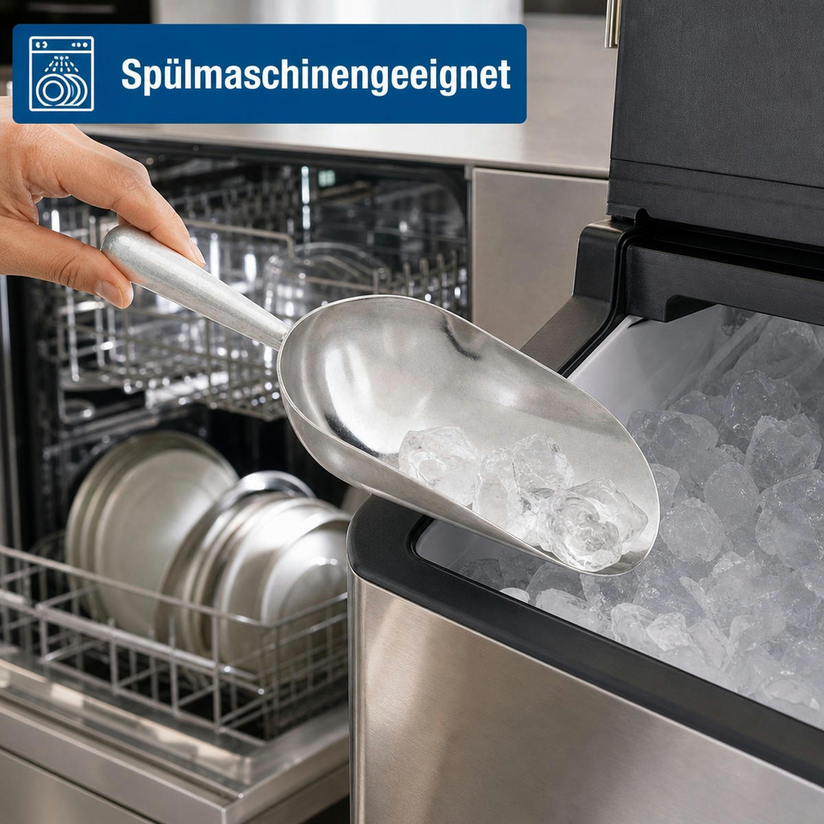 EISSCHAUFEL - Alufarben, Metall (10/7/12cm) - ich-zapfe