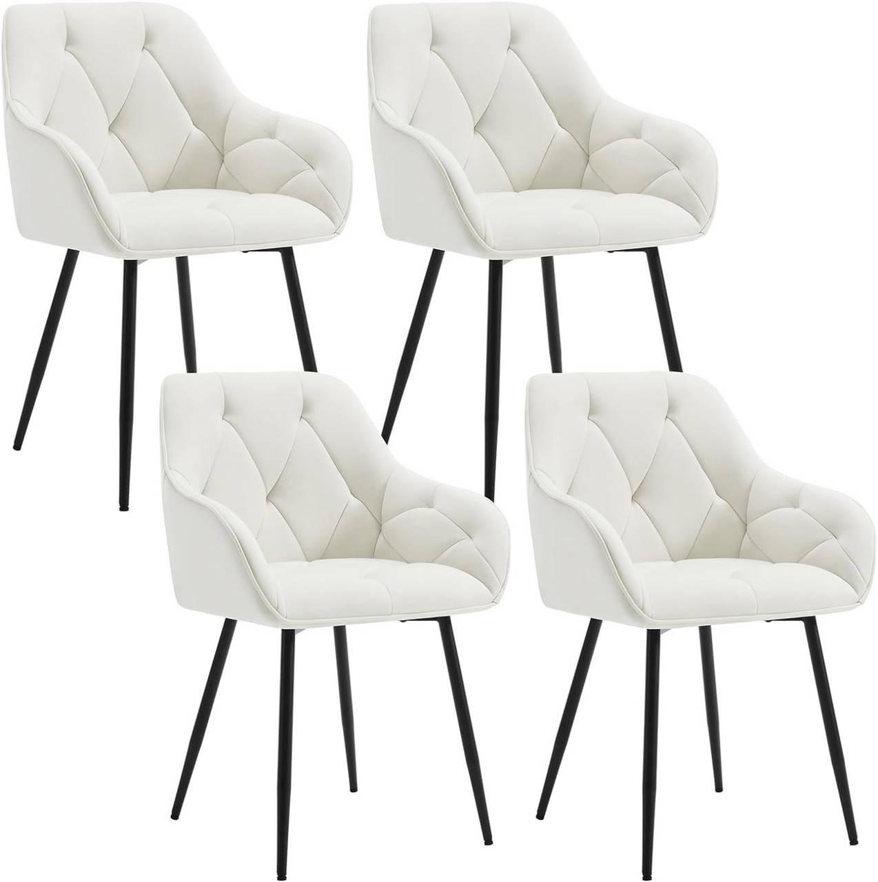 Woltu Esszimmerstuhl Creme 56x83.5x53 cm