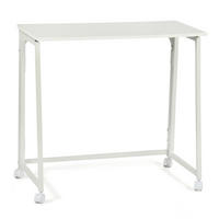 SCHREIBTISCH in Stahl - Weiß, Metall (80/40/70.5cm) - Meubles Cosy