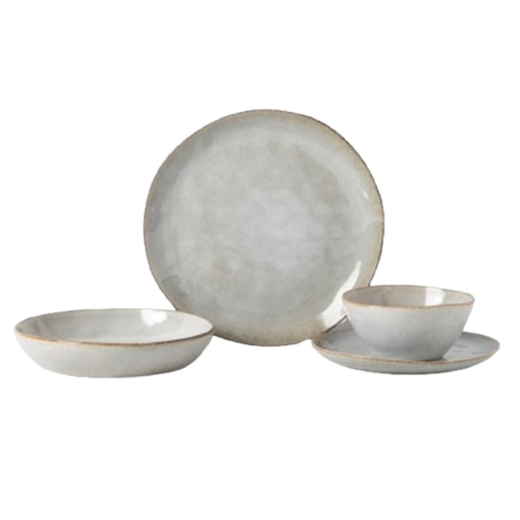 TAFELSERVICE AARHUS 16tlg. NATUR 4 PERSONEN - Naturfarben, Keramik (31/30/41cm) - Mulex