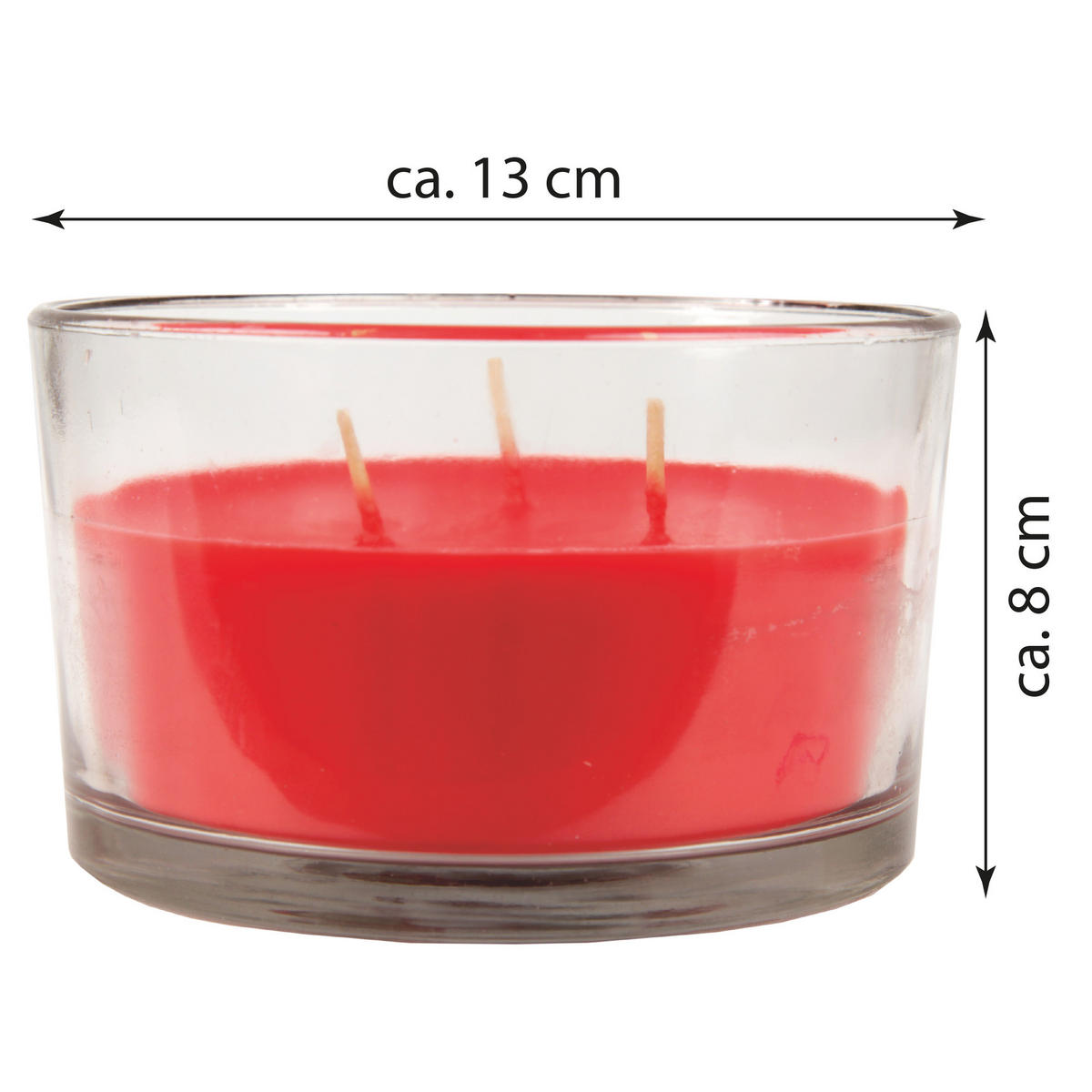DUFTKERZE "Cocktail Edition" Daiquiri Strawberry - Rot, Naturmaterialien (13/8cm)