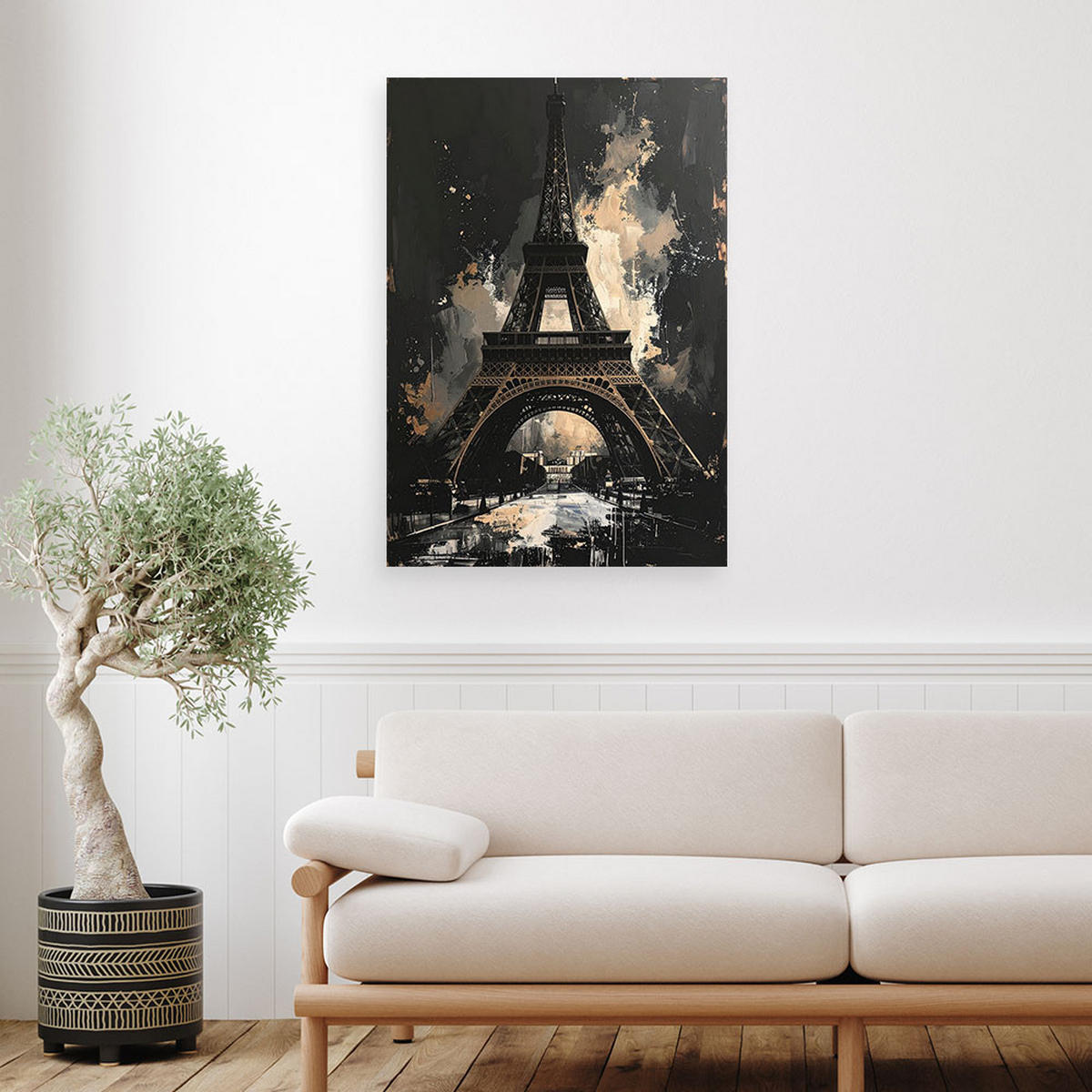 LEINWANDBILD Städte & Architektur 70x100cm - Schwarz, Textil (70/100cm) - Feeby