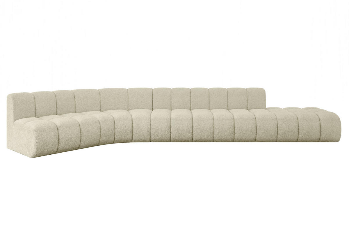 ECKSOFA modulares Sofa Brilo-L2 - 471x174x70 cm Beige - Beige, Holzwerkstoff/Textil (471/174cm) - ALTDECOR