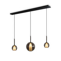 HÄNGELEUCHTE Belluna Rauch Ø 14/24cm - Grau, Glas (14/14/35cm) - s.luce