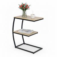 BEISTELLTISCH - Multicolor, Holzwerkstoff/Metall (25/47.5/58.5cm) - Relaxdays