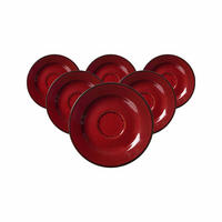 ESPRESSOUNTERTASSEN Gambia rot ø 12,5 cm 6er Set - Rot, Keramik (12.5cm) - Ritzenhoff Breker