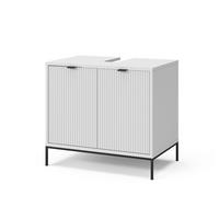WASCHTISCHUNTERSCHRANK Eliza Weiß 70 x 63 cm mit 2 Türen - Weiß, Holzwerkstoff (70/63/45.1cm) - Vicco