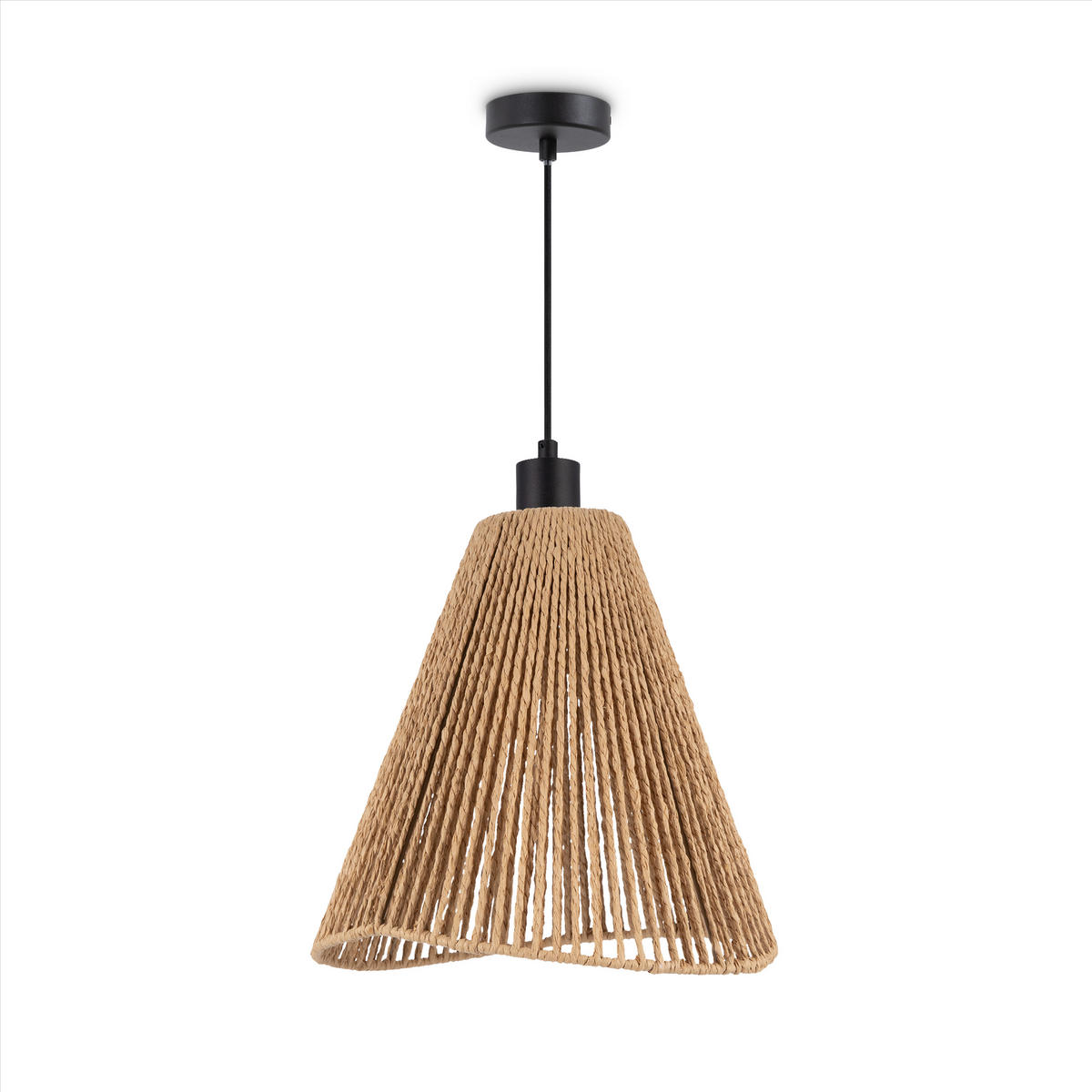 PENDELLEUCHTE Hugo - Schwarz, Metall (30.5/30.5/35cm) - Paco Home