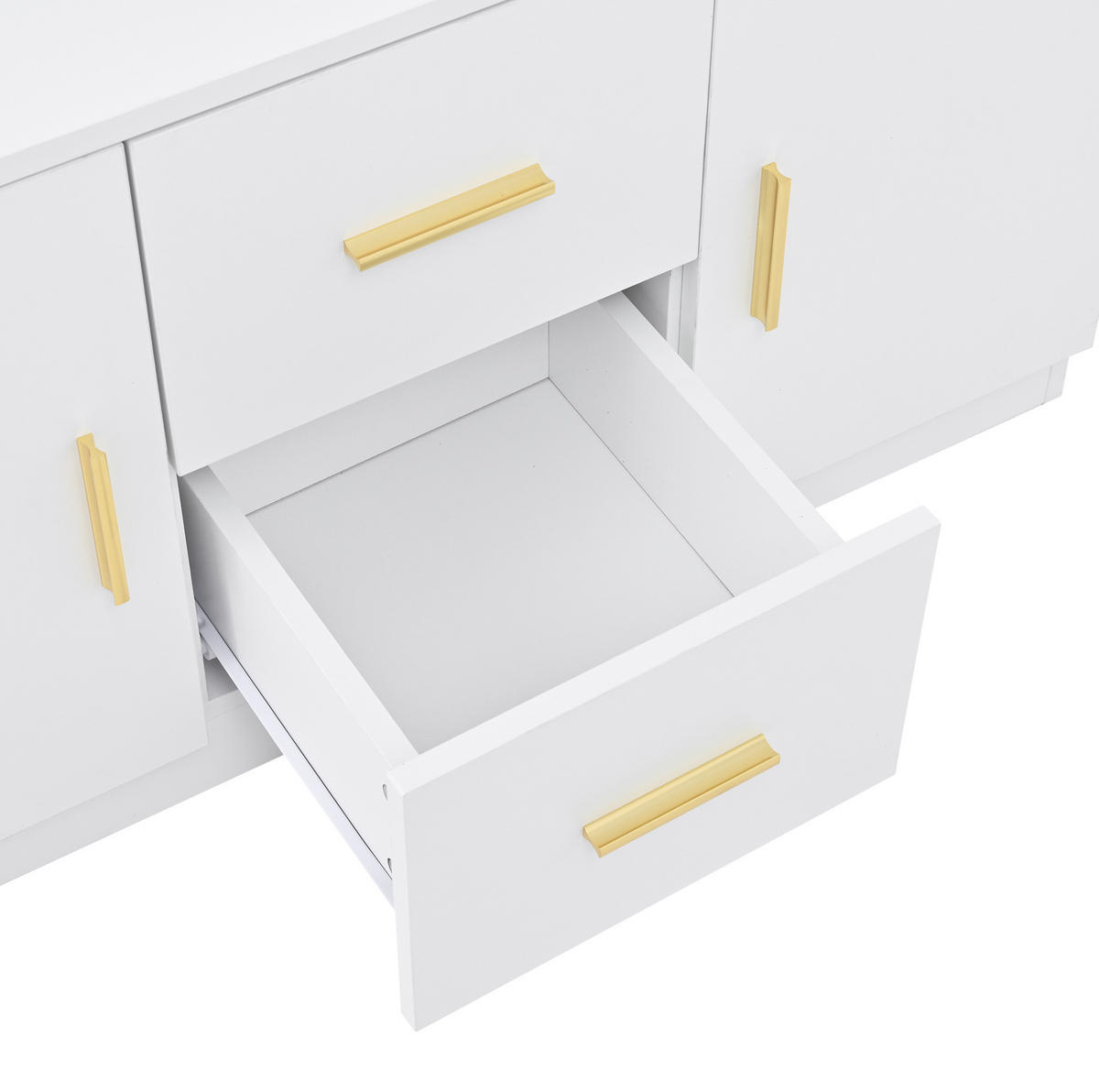 SCHUHSCHRANK aus MDF 90x40x180cm in Weiß mit Spiegel & Soft-Close - Weiß, Holzwerkstoff (90/180/40cm) - Modfu