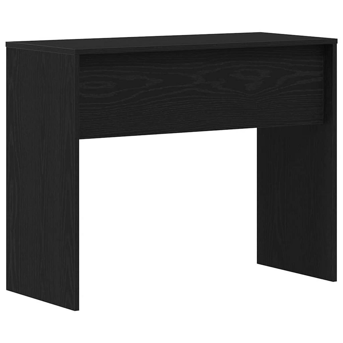 SCHREIBTISCH Modern 90/40/72 cm aus Holzwerkstoff Schwarze Eiche Dekor - Schwarz, Holz (40/90/72cm) - vidaXL