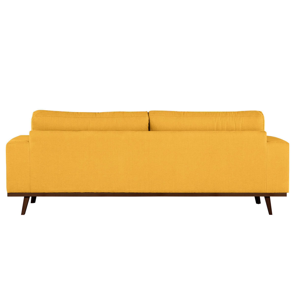 2-SITZER SOFA - Gelb/Buchefarben, Buchenholz/Textil (197/81/88cm) - home24