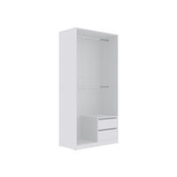 KLEIDERSCHRANK OFFEN TRES 12B Weiß 100/206/51 cm - Weiß, Holzwerkstoff (100/206/51cm) - Marmex Möbel