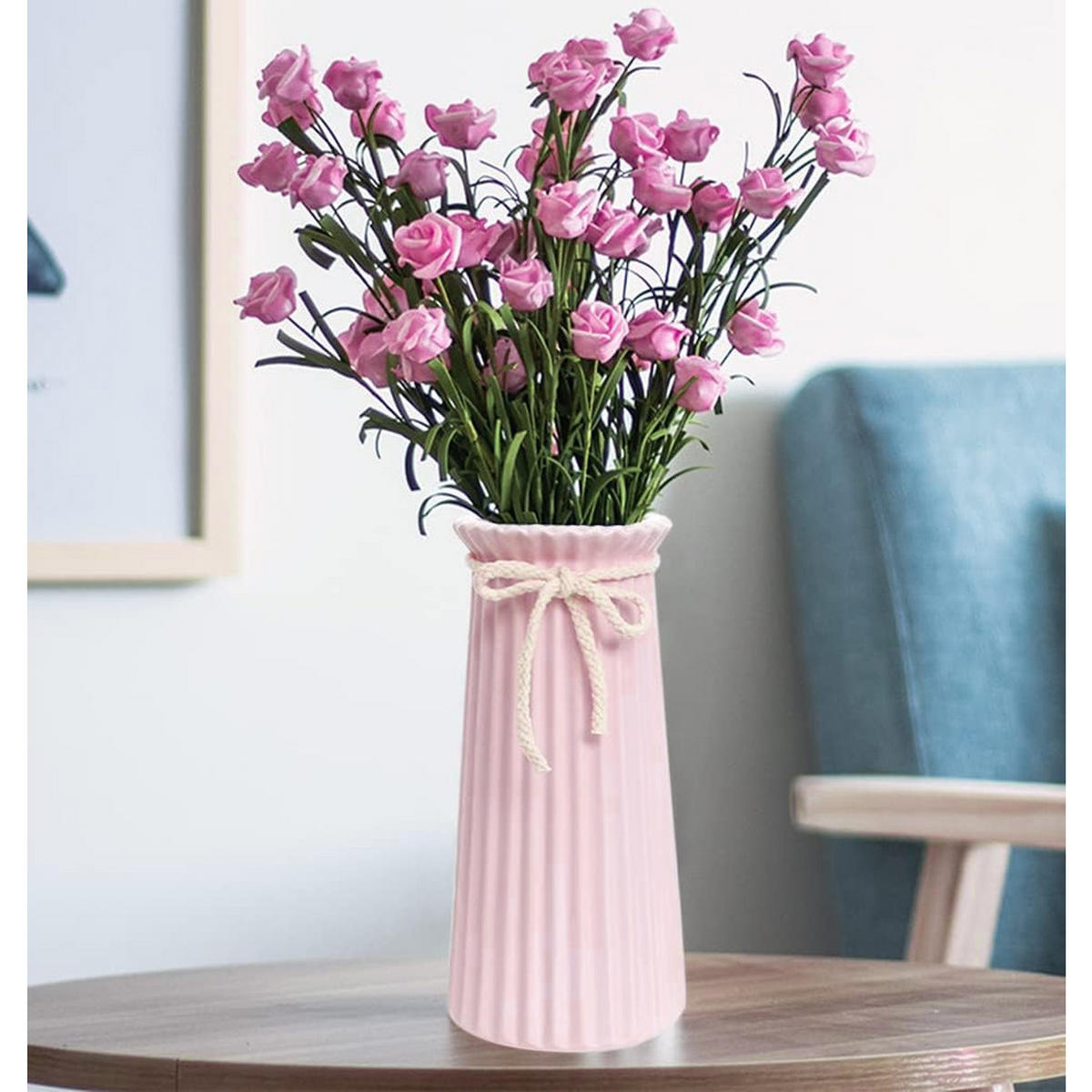 VASE 11.5x11.5 x 24.5 cm Keramik - Pink, Keramik (24.5cm) - LIBRATON