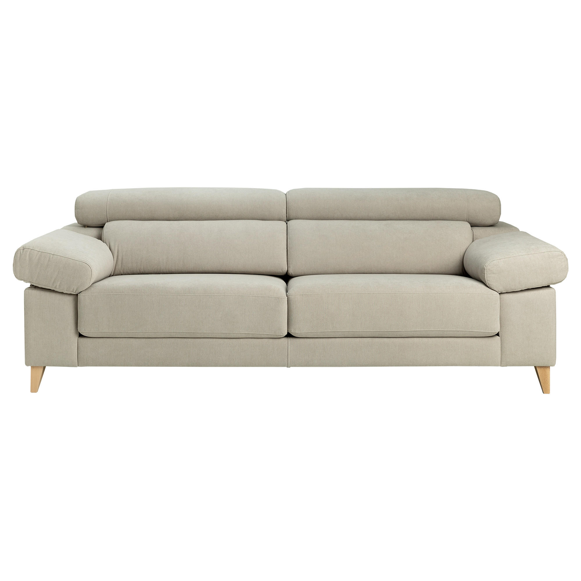 SOFA 3-SITZER Air Grau 236 cm x 101 cm - Grau, Textil (236/101/104cm) - Kenay Home