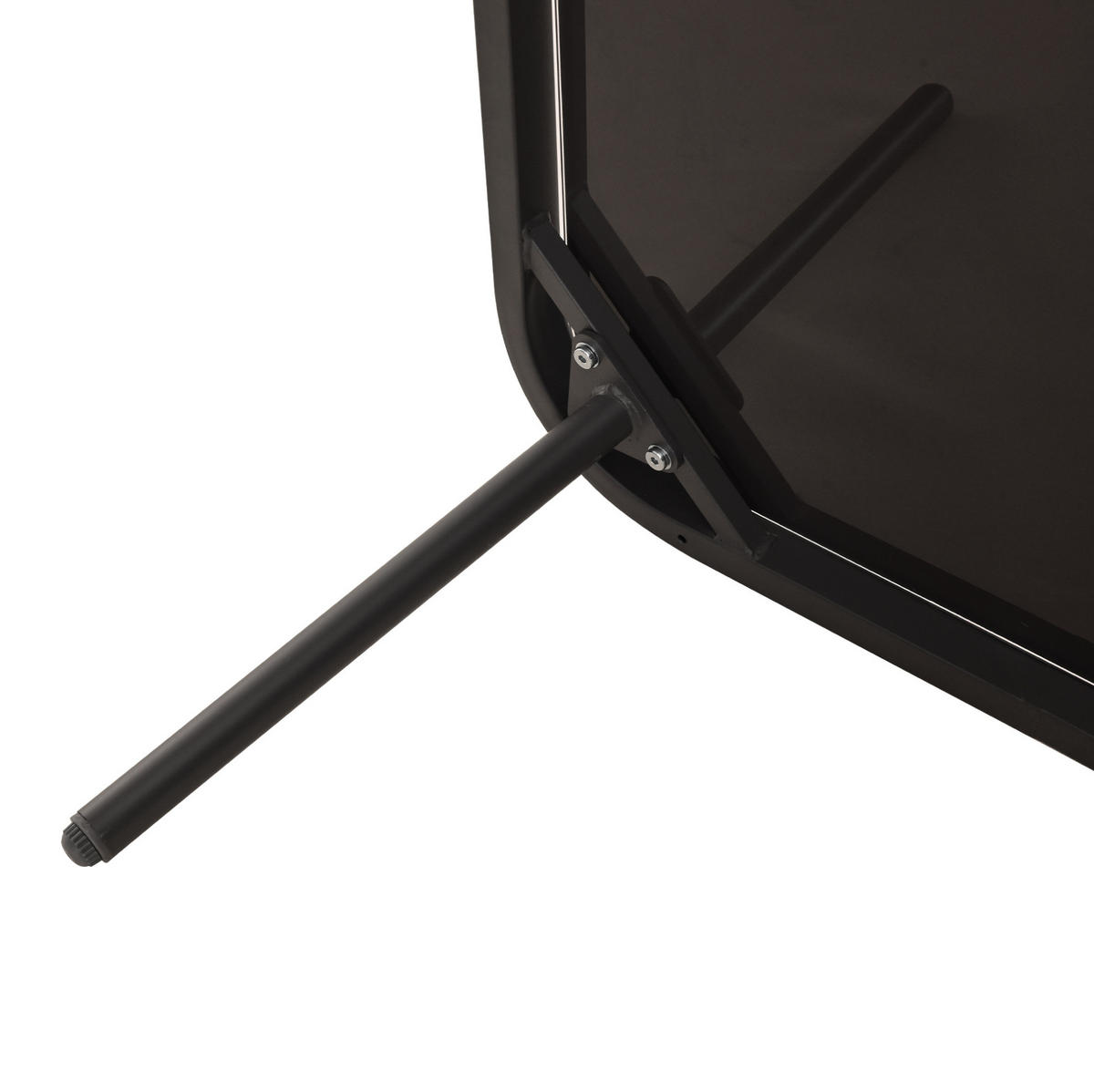 GARTENMÖBEL 120x60x72cm grau aus Eisen für 8 Personen - Grau, Metall - Modfu