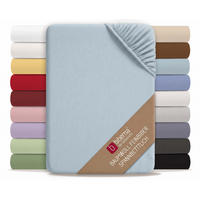 SPANNBETTTUCH Premium Biber taubenblau, 140x200 cm - 160x200 cm - Blaugrau, Textil (160/200cm) - biberna
