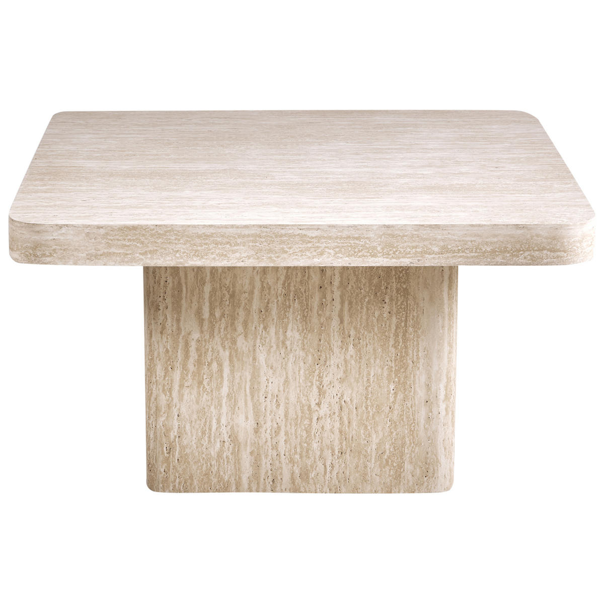 COUCHTISCH Beige Duson - Beige, Holzwerkstoff (80/80/44cm) - Beliani