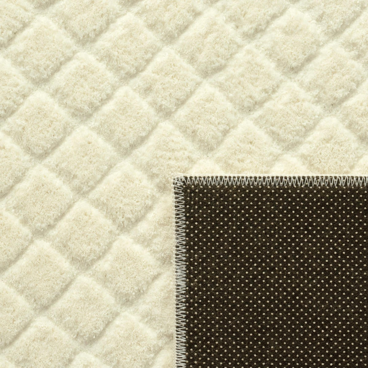 KURZFLORTEPPICH 160/220 cm Rotterdam 591 - Creme, Kunststoff (160/220cm) - Paco Home