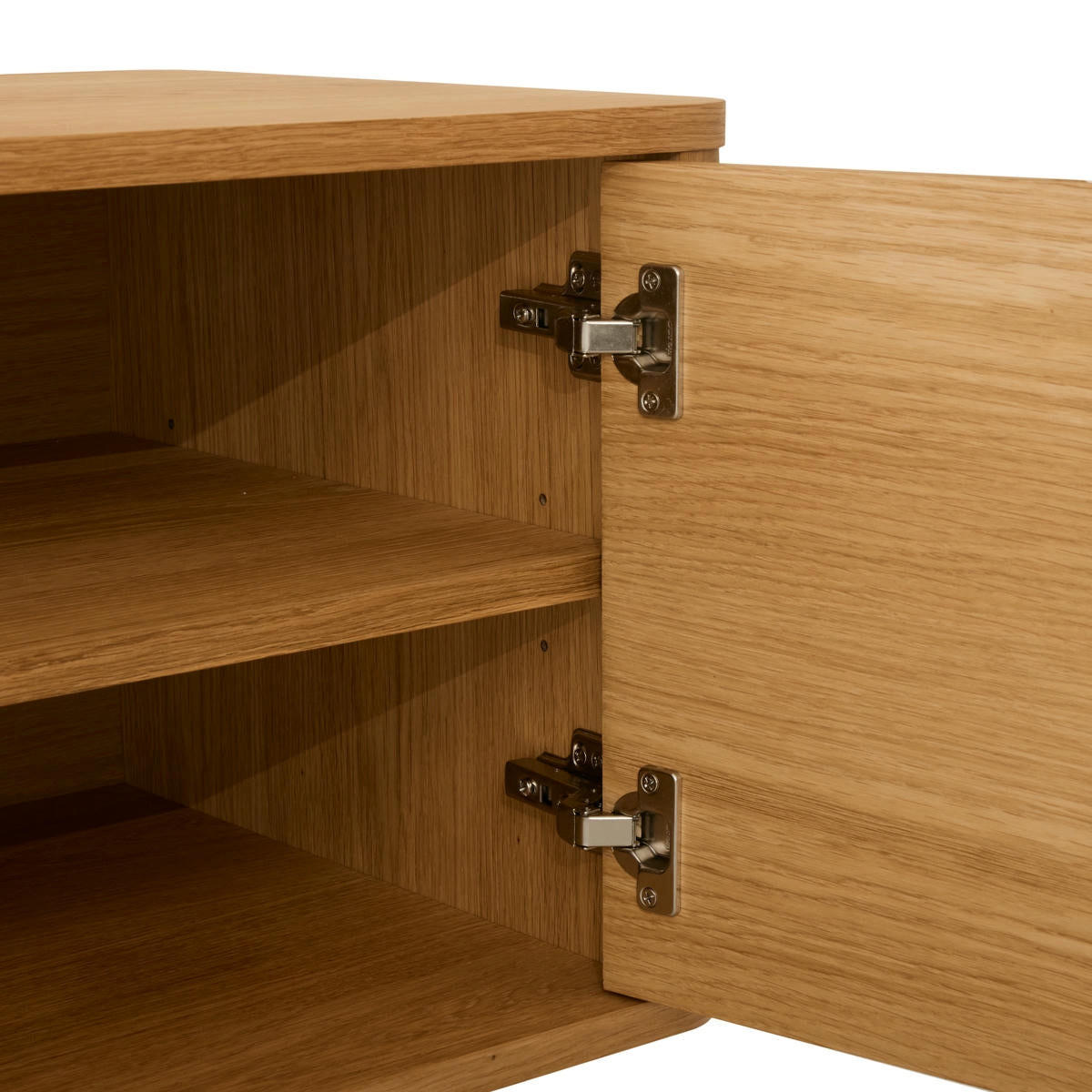 TV-ELEMENT Eiche massiv - Eichefarben/Braun, Holz/Holzwerkstoff (180/52/45cm) - Furnhouse