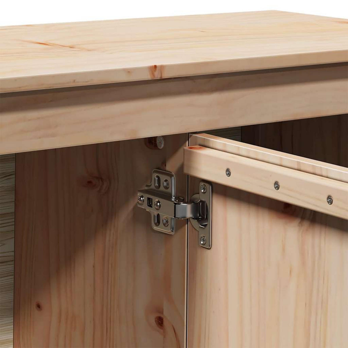 TV-SCHRANK 103/36,5/52 Cm Massivholz Kiefer - Braun, Holz (103/52/36.5cm) - vidaXL