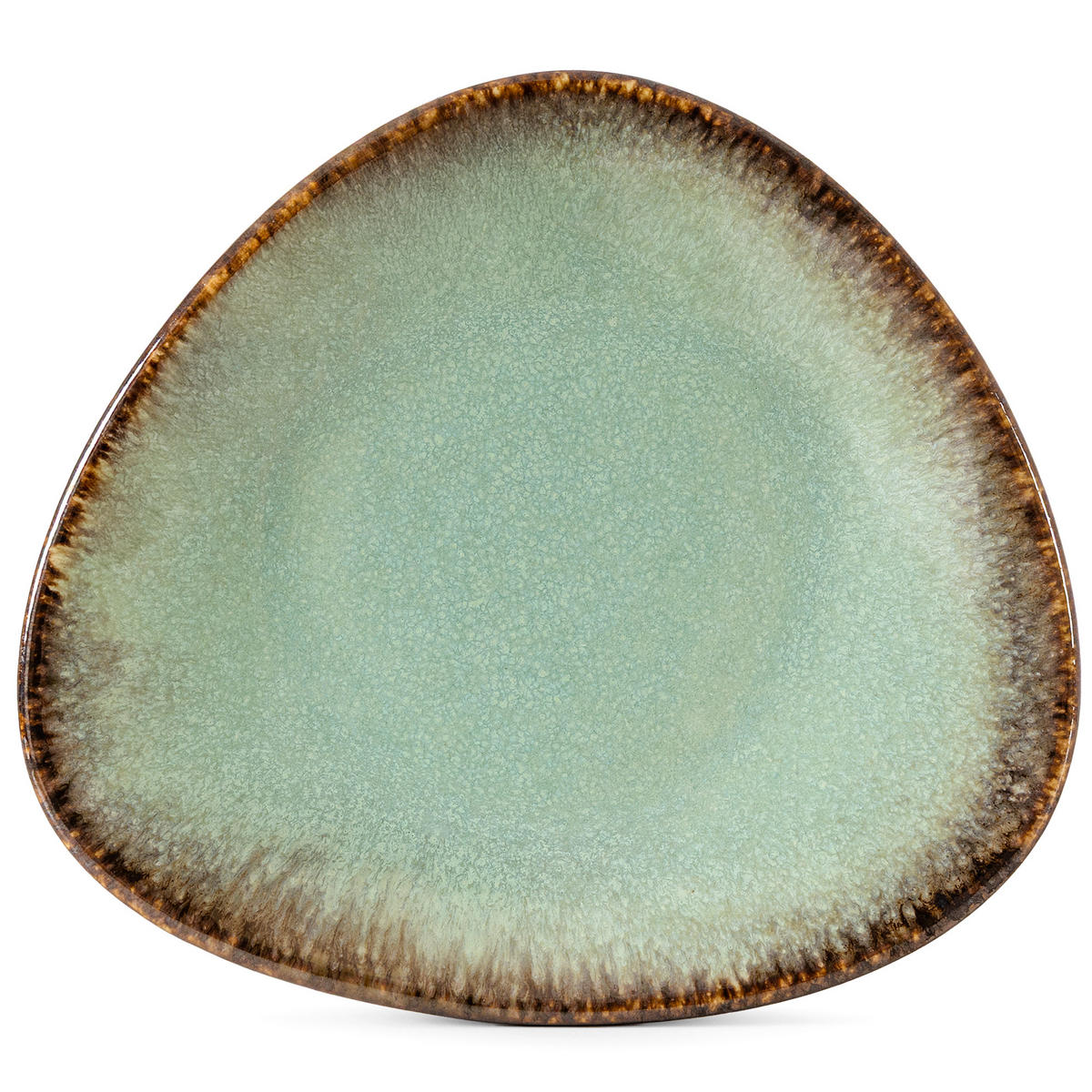 FRÜHSTÜCKSTELLER PRIMA 6-tlg, Salbeigrün - Salbeigrün, Keramik (18/20/3cm) - KONSIMO®