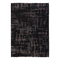 TEPPICH Black Water Structures 170/240 cm - Schwarz, Textil (170/240cm) - Louis De Poortere