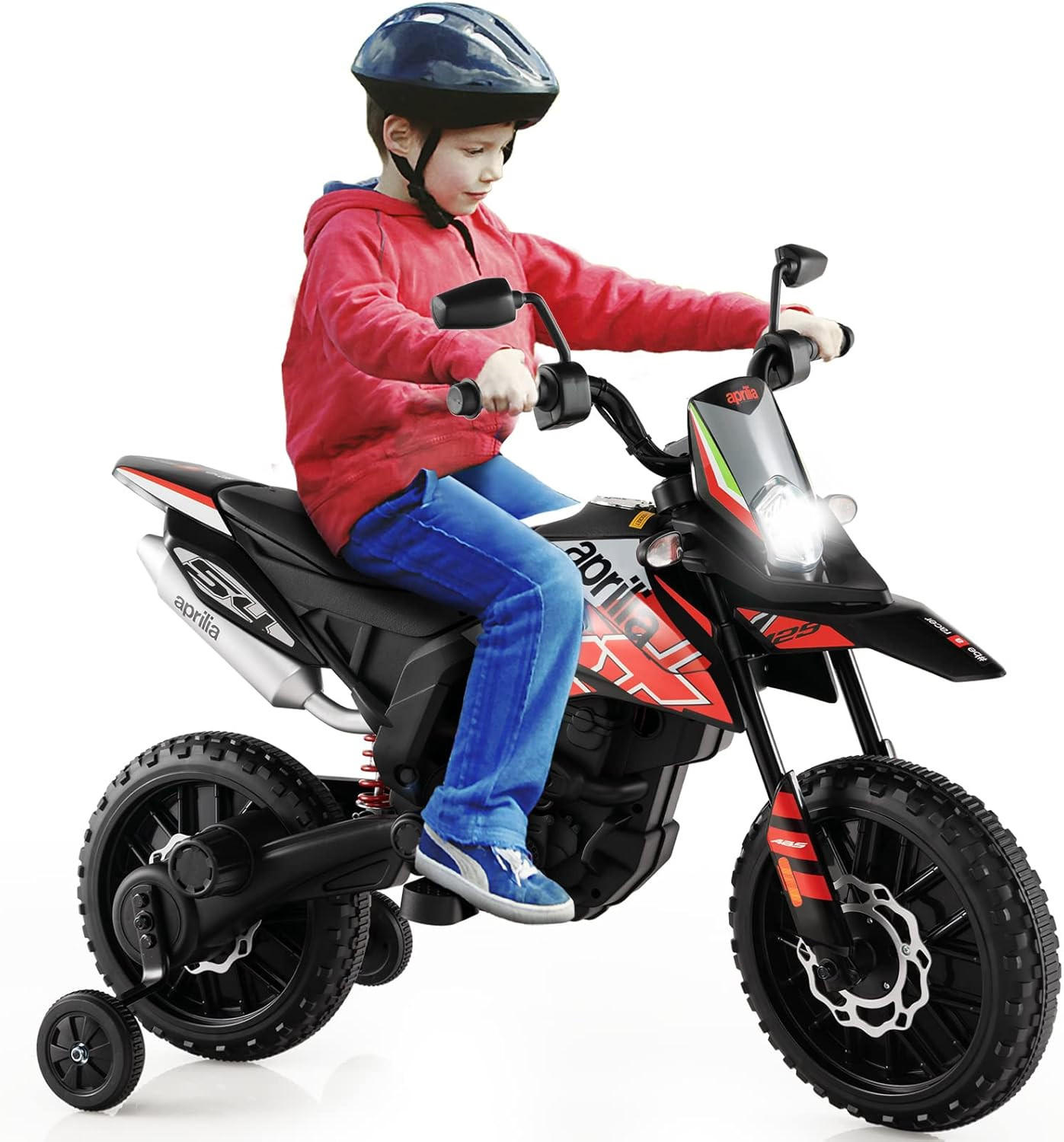 COSTWAY DĚTSKÁ ELEKTRICKÁ MOTOCYKL 12V Červená