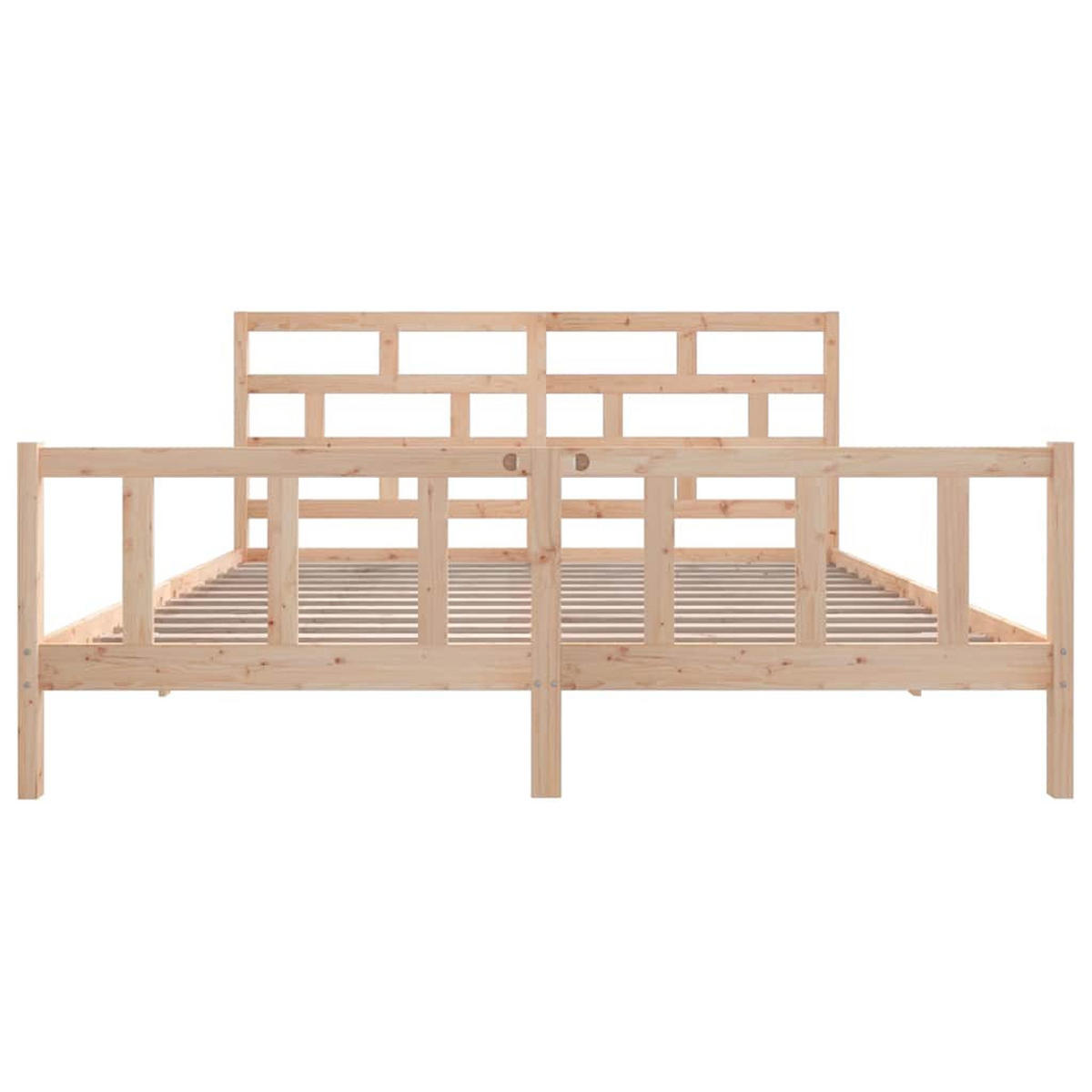 BETT Kirk 205.5/205.5 cm - Braun, Holz (200/200cm) - Nettlife