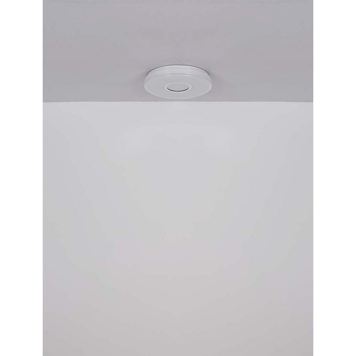 LED DECKENLEUCHTE Metall Weiß - Weiß, Metall (38/38/6.5cm) - Globo Lighting