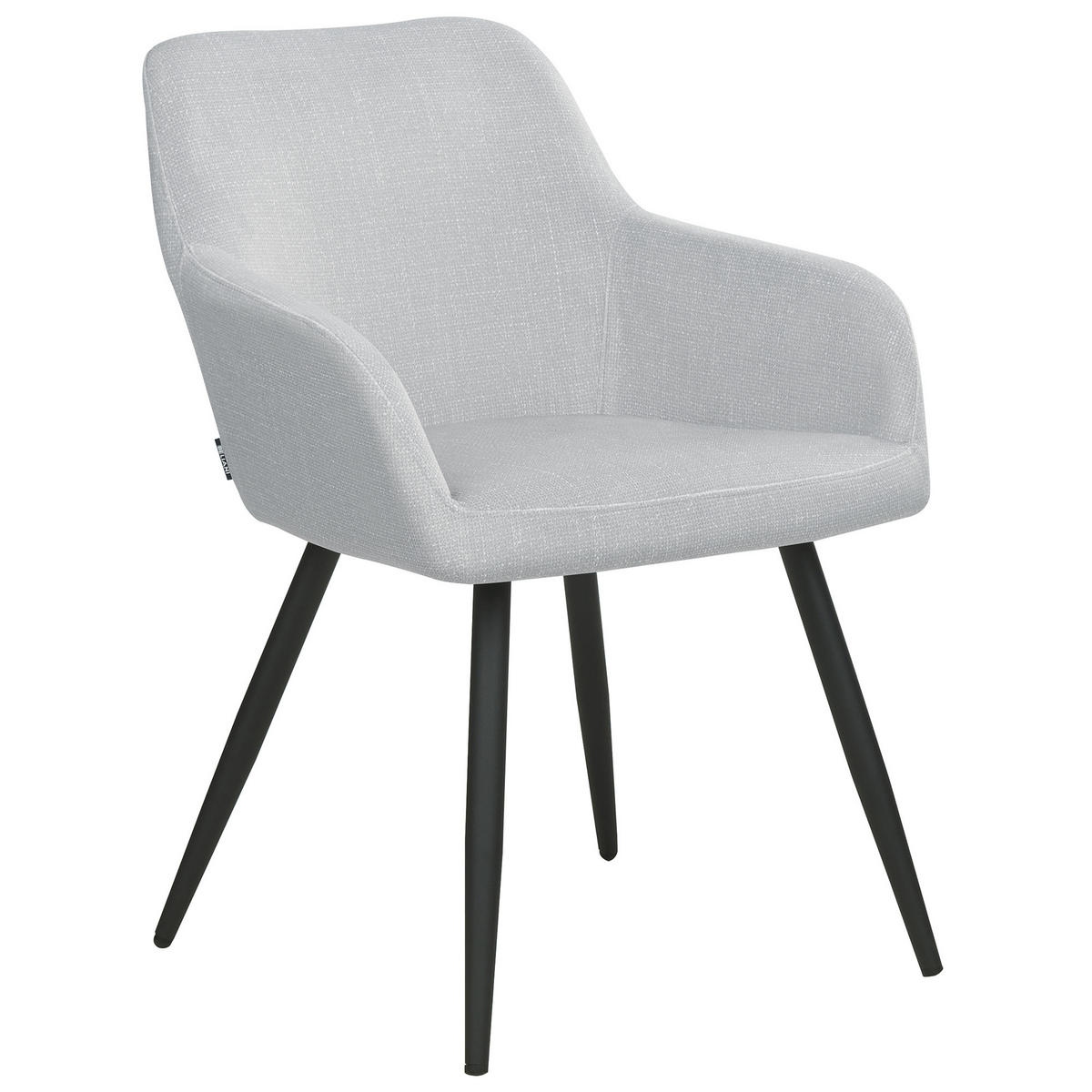 ÉTKEZŐSZÉK 2 darabos Szett Bársony világosszürke Casmalia - szürke, textil (60/80/66cm) - Beliani