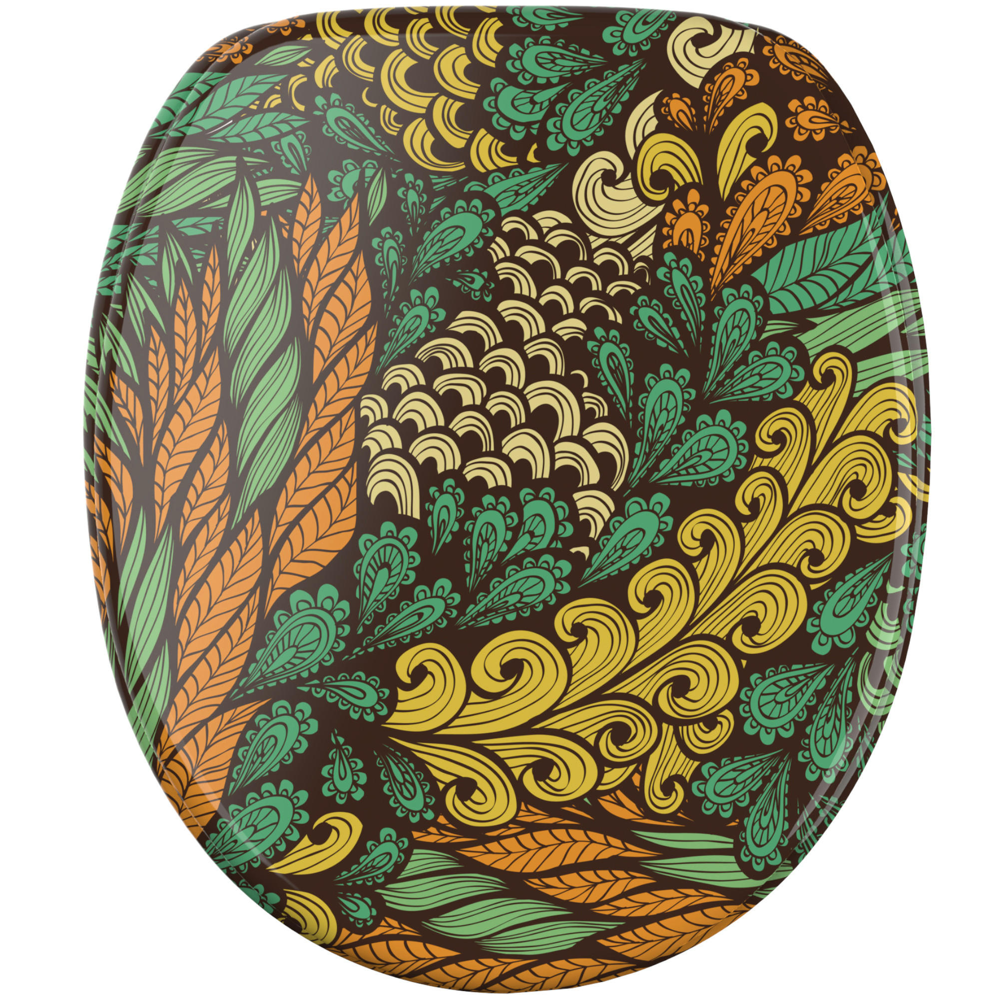 WC Sitz mit Absenkautomatik Velora - Grün, Holzwerkstoff (38/6/47cm) - Sanilo