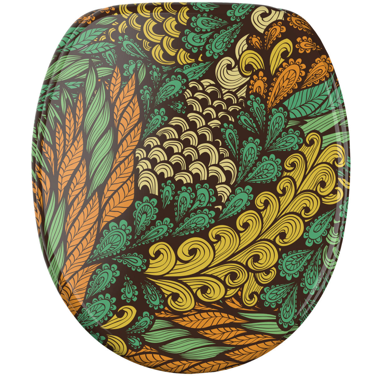 WC Sitz mit Absenkautomatik Velora - Grün, Holzwerkstoff (38/6/47cm) - Sanilo