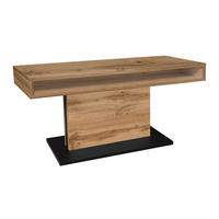 COUCHTISCH Höhenverstellbar Else 2 110x59x60 Holzwerkstoff Wotan Eiche - Eiche Wotan/Schwarz, Holzwerkstoff (110/60/59cm) - 58aufmkessel