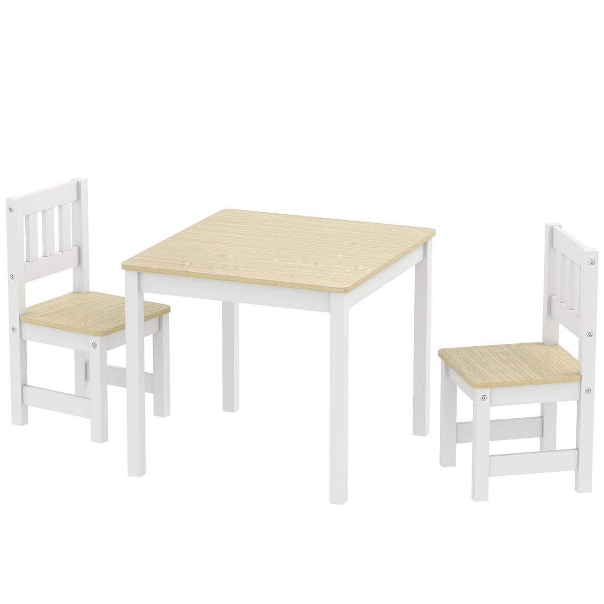 KINDERSITZGRUPPE DE-17545 2 Stühle zum Zeichnen & Lernen Naturholz - Naturfarben, Holzwerkstoff (52/48/56cm) - ComfortXL
