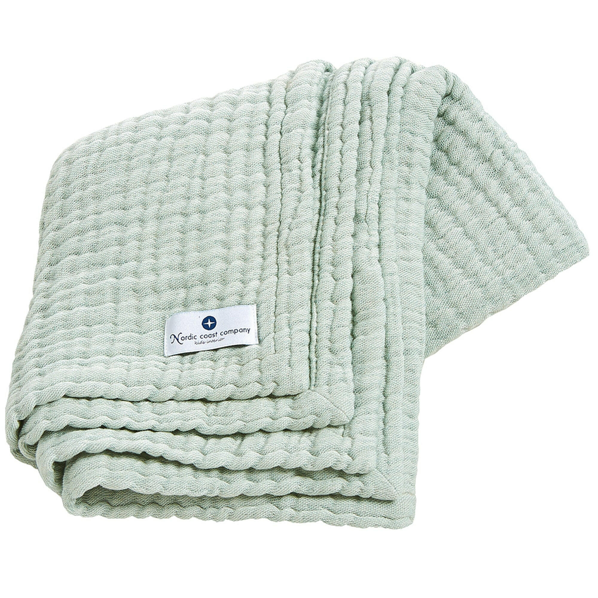 MUSSELINDECKE Mint - Mintgrün, Textil (80/80cm) - nordic coast company