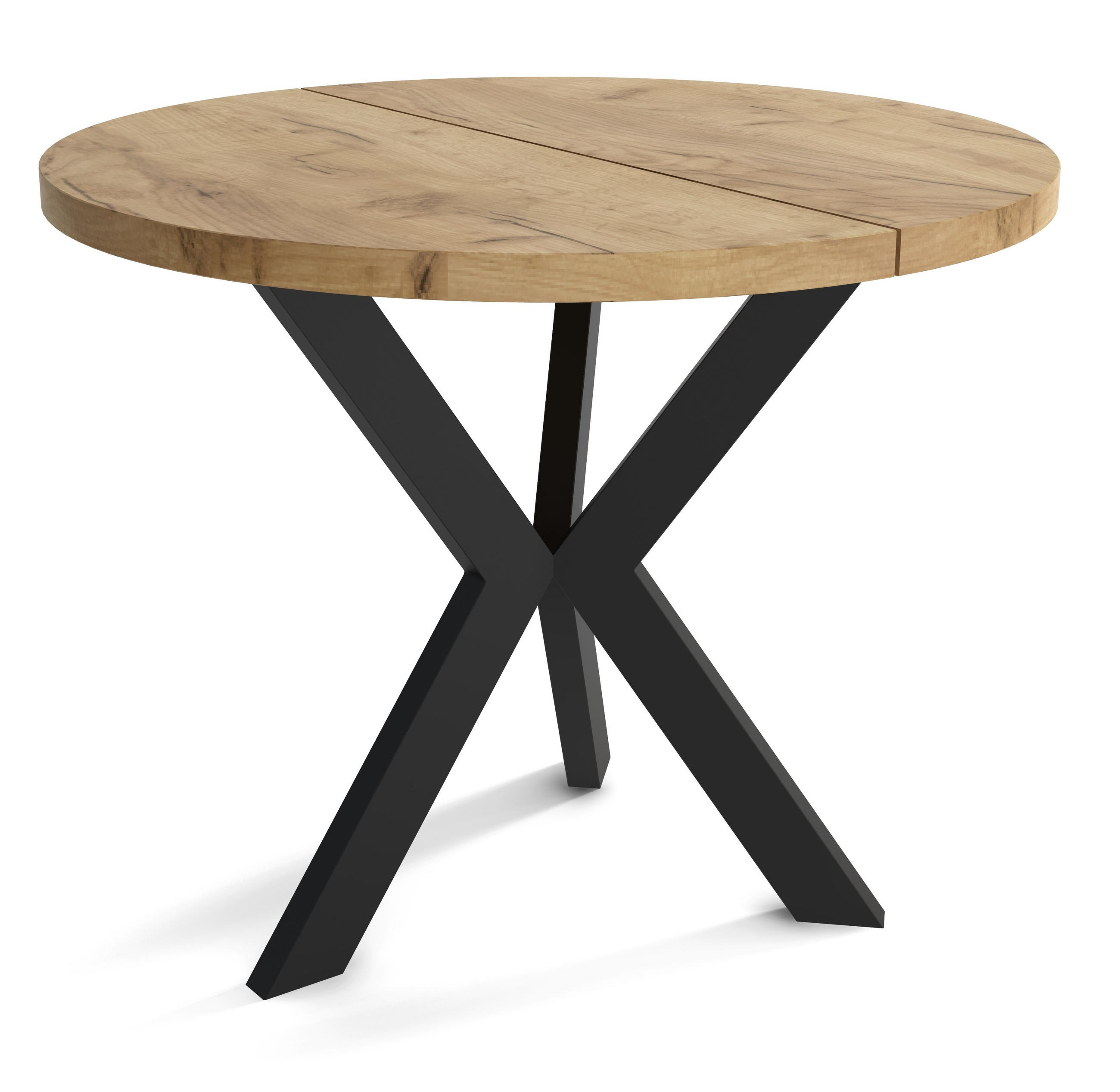 TISCH Schwarz IDA Ausziehbar 100/140 cm - Multicolor/Schwarz, Holzwerkstoff (140/100/75cm) - Sepro Meble