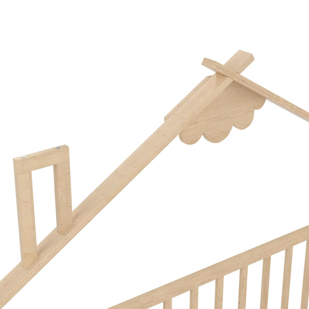 HAUSBETT 90/190 cm Natur - Naturfarben, Holz - Raumix