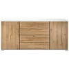 SIDEBOARD Faro Eiche Natur - Eichefarben, Holzwerkstoff (166.5/75.5/35cm) - Vladon