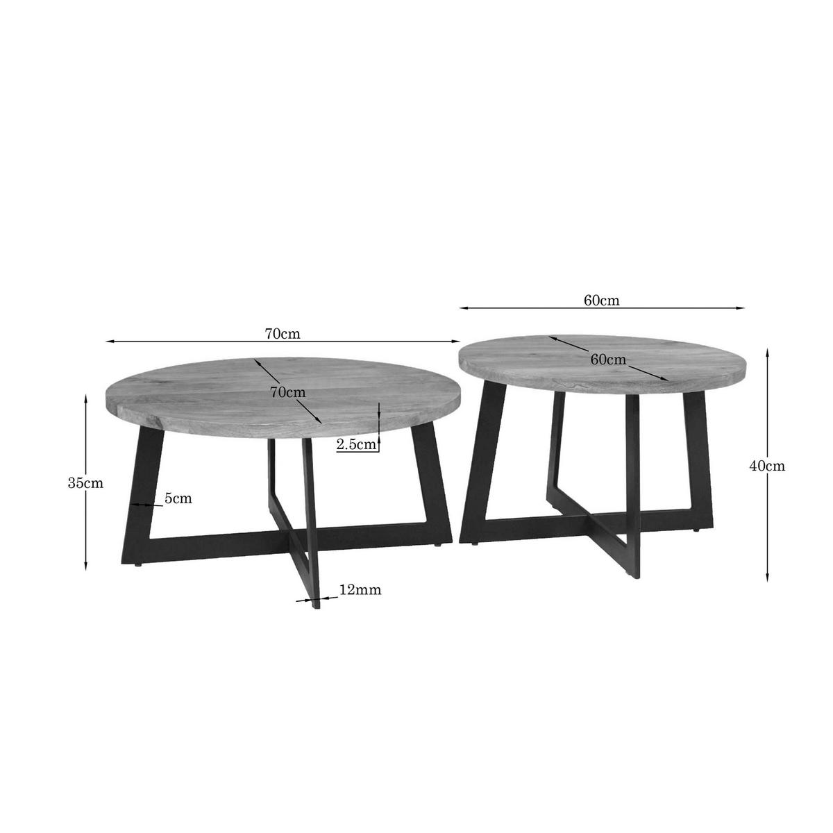 COUCHTISCH Atlanta Braun 70/70/35 cm - Braun, Holz (70/70/35cm) - Starfurn