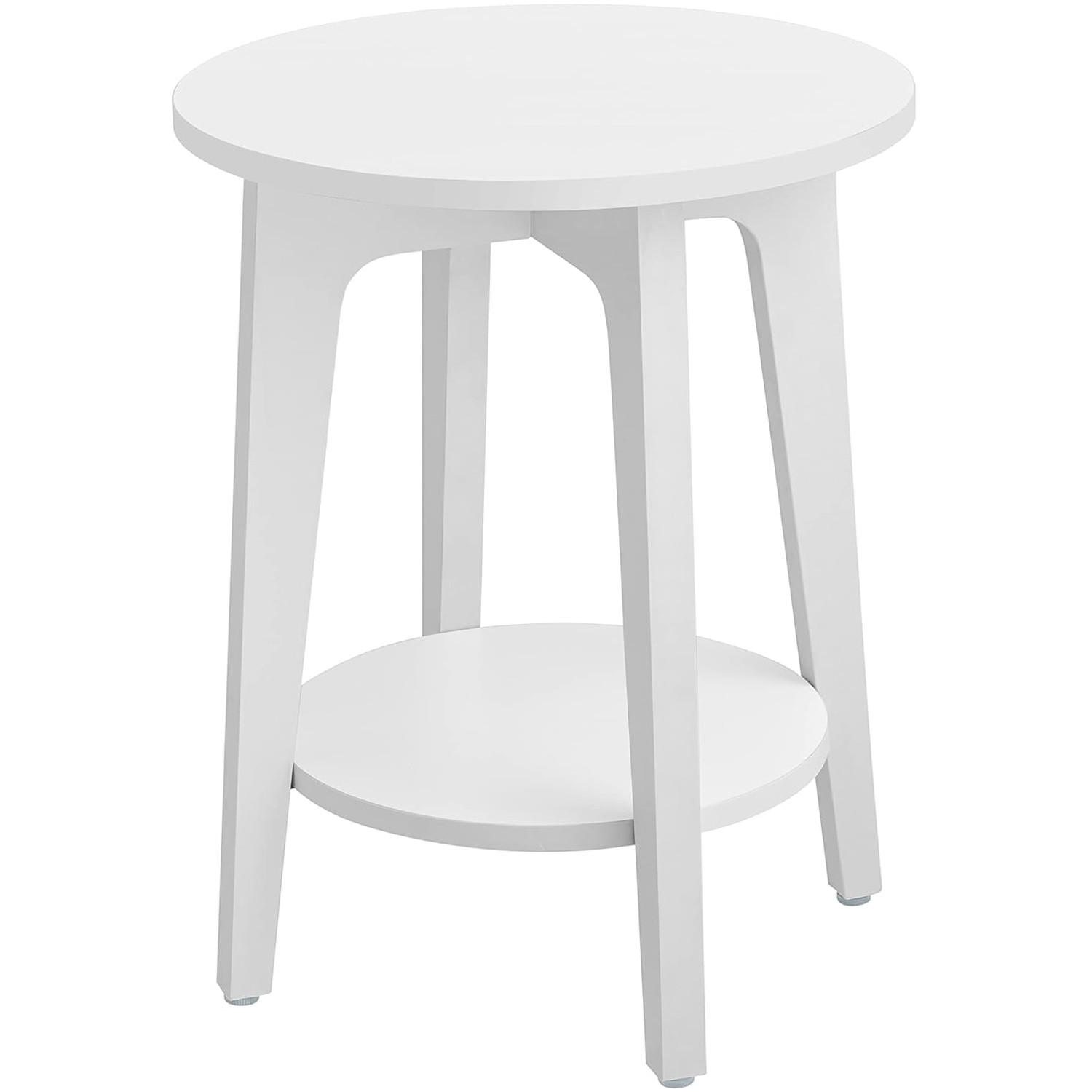 XXXLutz Beistelltisch Weiß 40x8.5x50.7 cm