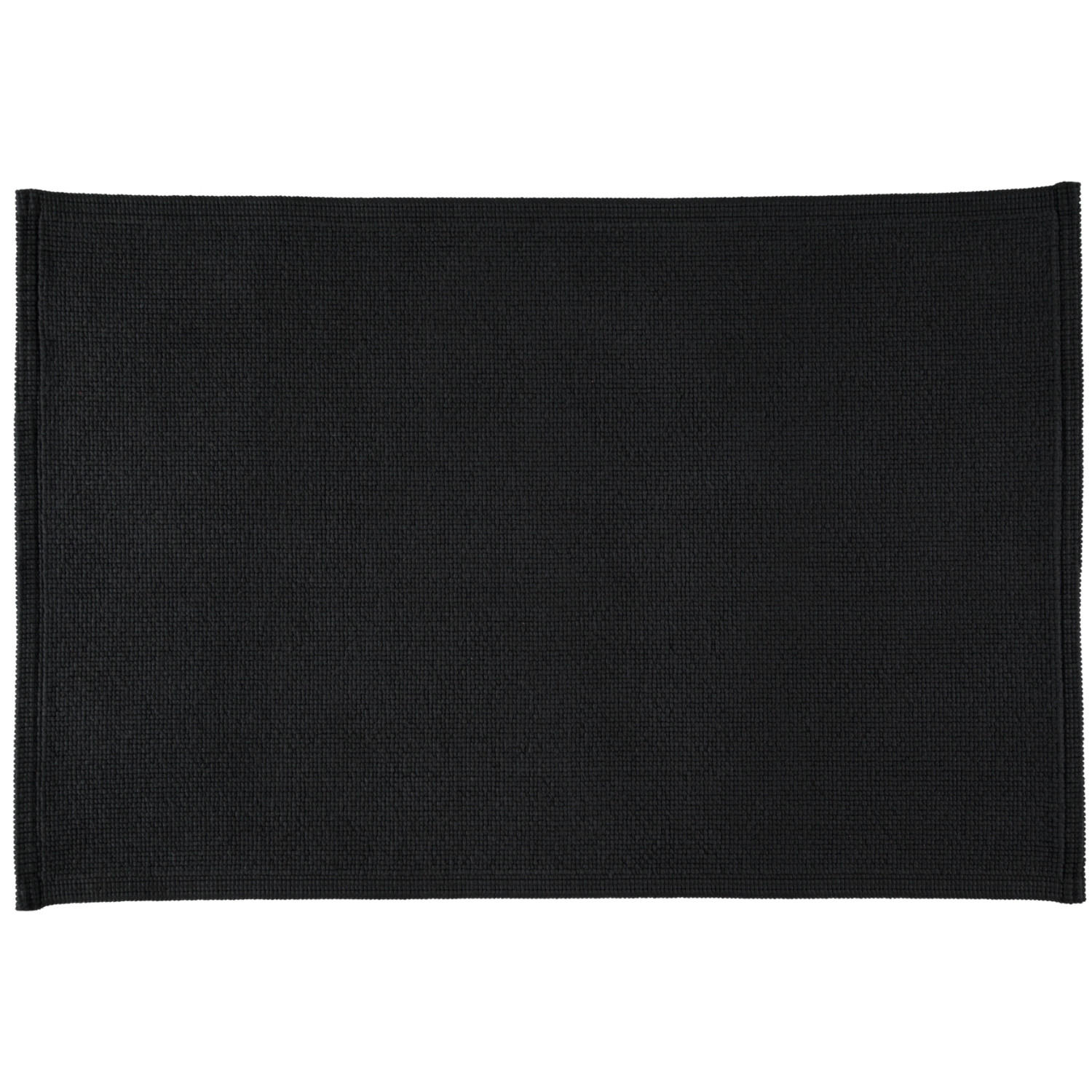 BADEMATTEN PLAIN SCHWARZ - 15 - Schwarz, Textil (70/120cm) - Rhomtuft
